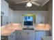 White kitchen with double sink and dishwasher at 446 Crossvine Close, Pittsboro, NC 27312