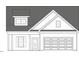 Exterior elevation showing covered porch, dormer windows, two-car garage and traditional architectural style at 59 Pretty Run Branch Ln, Wendell, NC 27591