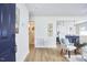 Open entryway, view of living room and kitchen at 713 Hudson Ave, Durham, NC 27704