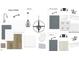 Design selection showing kitchen and bathroom fixtures, tile, flooring and cabinet color options at 930 Allen Pk Dr, Raleigh, NC 27604