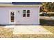 Rear view of house showing patio and exterior door at 0 Theresia Ln, Roxboro, NC 27574