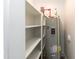 Utility room with shelving and water heater at 0 Theresia Ln, Roxboro, NC 27574