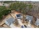 This aerial view highlights the home's prime location and community features at 12420 Tetons Ct, Durham, NC 27703
