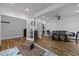 Spacious living room/dinning room with hardwood floors, and ample natural light at 12420 Tetons Ct, Durham, NC 27703
