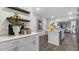 White kitchen cabinets and quartz countertops at 1316 White Verona Way, Knightdale, NC 27545