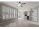 Open concept kitchen and dining area with tile flooring and an island at 1513 Holland Hills Dr, Fuquay Varina, NC 27526