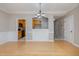 Elegant dining room with hardwood floors and chandelier at 203 Anniston Ct, Cary, NC 27519