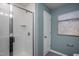 Modern bathroom with a shower and stylish fixtures at 2919 Huxley Way, Apex, NC 27502
