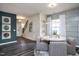Modern dining area with round table and gray chairs at 2919 Huxley Way, Apex, NC 27502