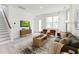 Cozy living room with plush seating, modern decor, and an open floor plan for entertaining guests at 528 Gainer Dr # 8, Raleigh, NC 27610