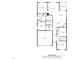 Detailed floor plan showing the layout of the home, including bedrooms, living spaces, and garage at 612 Sweet Pine Ln, Knightdale, NC 27545