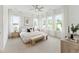 Bright and airy primary bedroom with large windows, neutral tones, and comfortable furnishings at 640 Gainer Dr # 21, Raleigh, NC 27610
