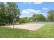 Outdoor basketball court is ready for friendly games and exercise within the community at 10014 Hammock Bend Bnd, Chapel Hill, NC 27517