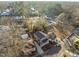 An aerial view of the property showing its location and surrounding neighborhood at 107 Bond St, Durham, NC 27707