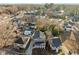 Bird's-eye view of the property, highlighting its position within the residential area at 107 Bond St, Durham, NC 27707