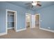 Bedroom with closet and bathroom access at 12519 Bellstone Ln, Raleigh, NC 27614