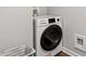 Convenient laundry area features a compact washer/dryer unit and streamlined design at 130 S Estes Dr # G3, Chapel Hill, NC 27514