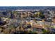 An aerial view of single Gathering homes in a neighborhood near a large school at 206 Eastway Ln, Graham, NC 27253