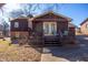 Exterior elevation showing stairs to deck at 206 Eastway Ln, Graham, NC 27253