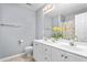 Bathroom features a double vanity with a neutral color scheme at 2506 Pepperstone Dr, Graham, NC 27253