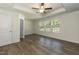 Bright main bedroom with neutral walls and a large window at 3836 Prince Noah Loop, Wake Forest, NC 27587