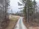 Gravel driveway leading up to the house, surrounded by trees at 3958 Buckhorn Rd, Sanford, NC 27330