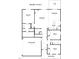 First floor plan of a home featuring a main suite, living room, kitchen, dining room, garage, and bedrooms at 3963 Baileys Xrds Rd, Benson, NC 27504