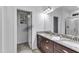 Spacious bathroom offers dual sinks, granite counters, and a separate toilet room at 500 Creek Valley Dr, Fuquay Varina, NC 27526