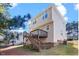 Backyard showcasing a deck and the home's exterior at 5841 Wynmore Rd, Raleigh, NC 27610