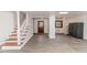 Finished basement space with painted walls and trim, and waterproof flooring at 612 W Chisholm St, Sanford, NC 27330