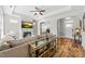 Comfortable living room with modern decor and an open floor plan at 65 Balsam Ln, Clayton, NC 27527