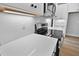 Modern kitchen featuring stainless steel appliances, white subway tile backsplash, and quartz countertops at 83 Nottoway Lane, Wendell, NC 27591