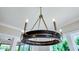 Contemporary chandelier illuminating the home's interior at 83 Nottoway Lane, Wendell, NC 27591