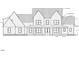 Detailed elevation of the home, showing the front and side roof lines at 975 Wilbon Rd, Holly Springs, NC 27540