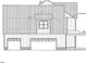 The side elevation shows the home's garage access with a classic architectural design and roofline at 975 Wilbon Rd, Holly Springs, NC 27540