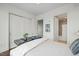 Cozy bedroom with ensuite bathroom and closet at 110 N Corcoran St # 2304, Durham, NC 27701