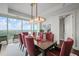 Bright dining area with stunning city views and modern decor at 110 N Corcoran St # 2304, Durham, NC 27701