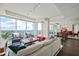 Open-concept living area features modern decor and expansive city views at 110 N Corcoran St # 2304, Durham, NC 27701