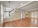 Finished basement with a staircase and a door to the outside at 207 Wyatts Pond Ln, Cary, NC 27513