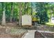 There is a shed in the backyard for additional storage at 207 Wyatts Pond Ln, Cary, NC 27513