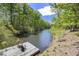 Scenic waterfront showcasing serene lake views surrounded by lush greenery creating a tranquil atmosphere at 209 Democracy Pl, Apex, NC 27523