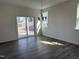 Dining room featuring luxury vinyl plank flooring, modern lighting, and sliding glass doors for easy access to outdoors at 2701 Princess Tree Dr, Raleigh, NC 27616