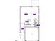 First floor floorplan showing the kitchen, living room and garage layout at 2701 Princess Tree Dr, Raleigh, NC 27616