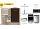 Kitchen design elements featuring modern cabinetry, countertops, sink, faucet and appliances at 2701 Princess Tree Dr, Raleigh, NC 27616