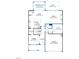 Detailed first-floor layout featuring a kitchen, dining, living area, study, morning room, deck, and garage at 3190 Armeria Dr, Apex, NC 27502
