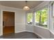 Cozy breakfast nook with large windows offering ample natural light at 3553 E Jameson Rd, Raleigh, NC 27604