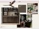 The loft features a bar with dark cabinets, marble countertop, and an adjacent living space at 364 Brook Green Ln # 29, Pittsboro, NC 27312