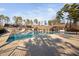 Community pool with lots of space for residents to enjoy swimming and relaxing at 43 New Rhododendron, Chapel Hill, NC 27517
