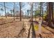Lush yard surrounded by mature trees at 43 New Rhododendron, Chapel Hill, NC 27517