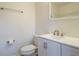 Bright bathroom with white vanity and tiled floors at 431 Mattox St, Wendell, NC 27591